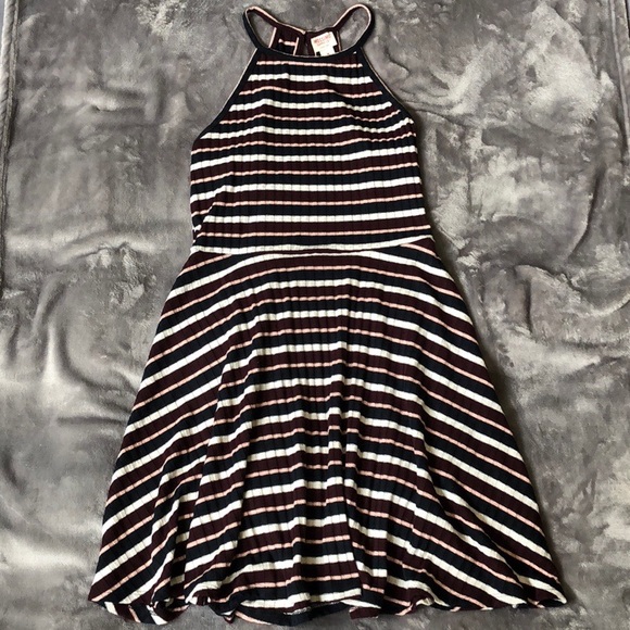 Halter Top Striped Dress - Picture 1 of 4